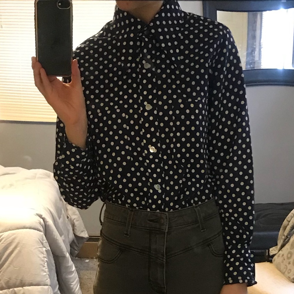 Polkadot Button Down